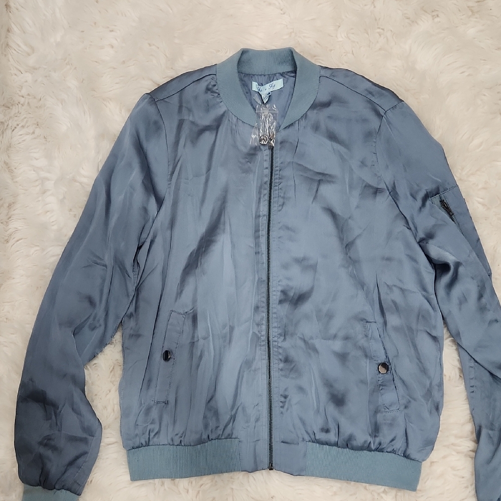 Women's Blue Bomber Jacket
